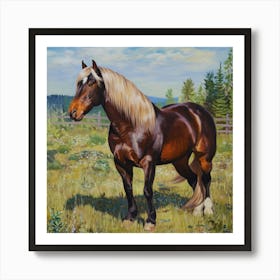 Horse In The Meadow Art Print