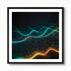 Abstract Wave Pattern 11 Art Print