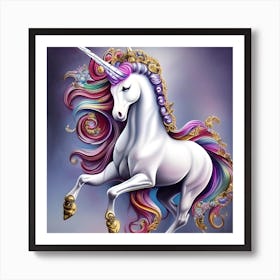 Gorgeous Unicorn 2 Art Print