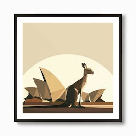 Sydney Kangaroo Art Print