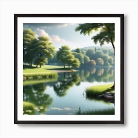 Landscape Painting 234 Art Print