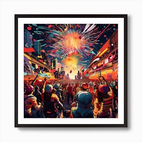 New Year'S Eve 5 Art Print