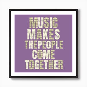 Music Purple Poster