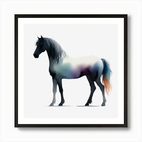 Rainbow Horse Art Print