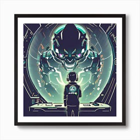 Futuristic Spaceship Art Print