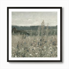 Field Of Wild Flowers Art Print