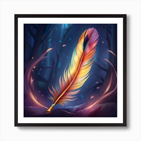 Feather Art, Feather Art, Feather Art, Feather Art, Feather Art, Feather 1 Art Print