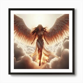 Angel Stock Videos & Royalty-Free Footage 2 Art Print