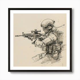 Sniper 3 Art Print