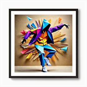 Origami Dancer 55 Art Print