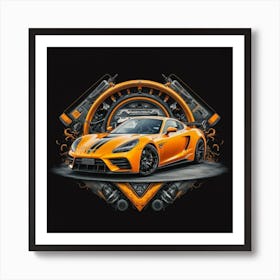 Porsche Cayenne Art Print