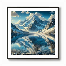 Snowy Mountains 6 Art Print