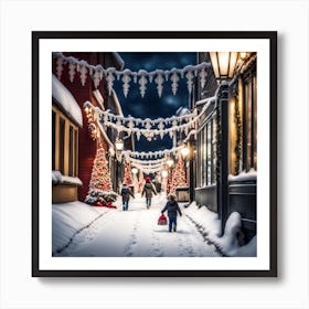 Christmas In Norway Art Print