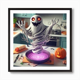 Ghost In The Kitchen Art Print