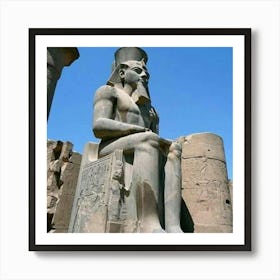 Egyptian Statue 16 Art Print