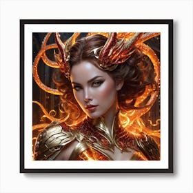 Demon Woman hinvf Art Print