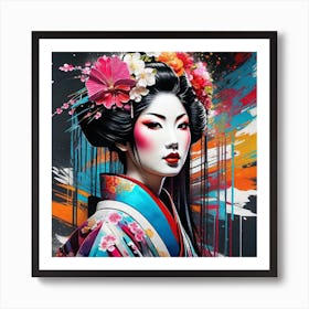 Geisha 148 Art Print