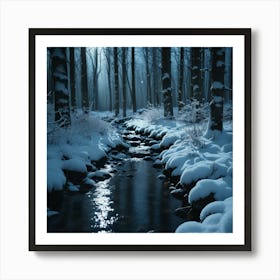 Winter In The Woods Art Print