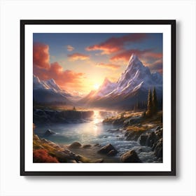 Landscape Painting Art Print