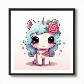 Cute Unicorn 540 Art Print