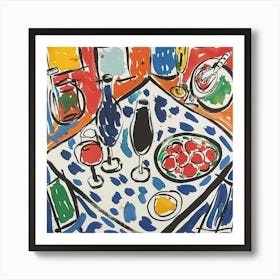 Summer Wine Matisse Style 5 Art Print