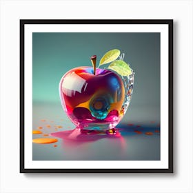 Abstract Apple Art Print