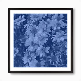 Blue Daisy Art Print