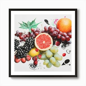 Fruit Collage Art Print