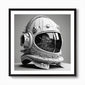 Astronaut Helmet Art Print