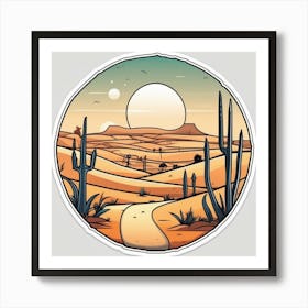 Desert Landscape 97 Art Print