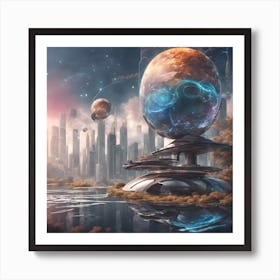 Futuristic City Art Print