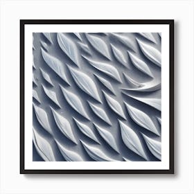 Abstract Pattern Of Leaves Art Print