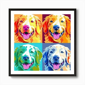 Golden Retriever Painting 10 Art Print