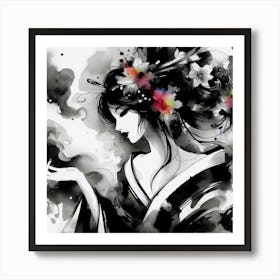 Japan Geisha Visual 143 Art Print