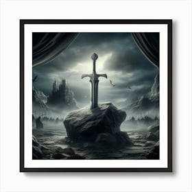 Sword In The Stone 1 Art Print