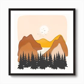 Minimalistic Landscape III Art Print