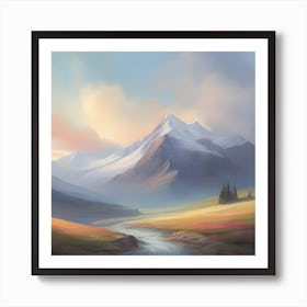 Landscape Painting 7 Art Print