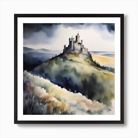 Castle On A Hill Art Print