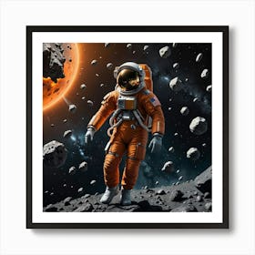 Beyond Earth: The Astronaut’s Cosmic Adventure Art Print