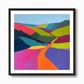 Colourful Abstract Yorkshire Dales National Park England 4 Art Print