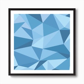 Fifty Shades of Blue - Square Art Print