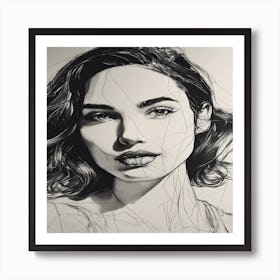 Portrait Of A Woman 1 Art Print