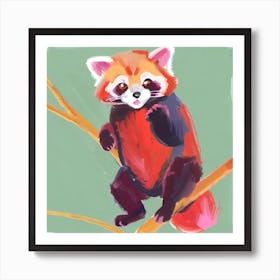 Red Panda 05 Art Print