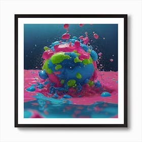 Paint Splash Art Print