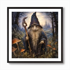 Wizard Of The Woods Art Print