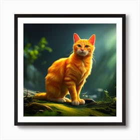 Orange Tabby Cat 1 Art Print