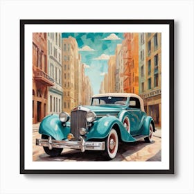 Vintage Car 2 Art Print