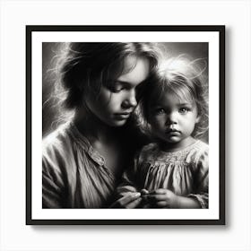 Mother And Child 3 Art Print