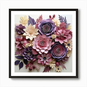 Paper Flowers 14 Art Print