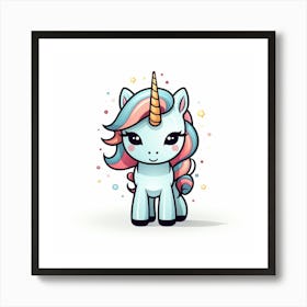 Cute Unicorn 331 Art Print